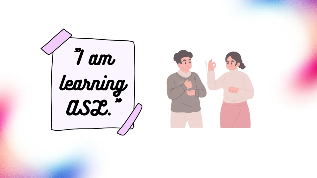 asl meaning in text